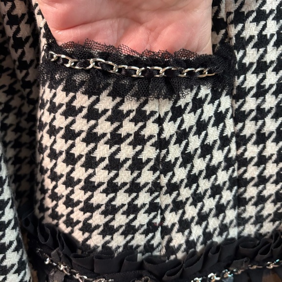 WHITE HOUSE BLACK MARKET Houndstooth Jacket, NWT, Size 10 - Picture 2 of 8